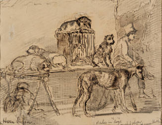 Dealer in Dogs, Market Place, La Hague, Holland