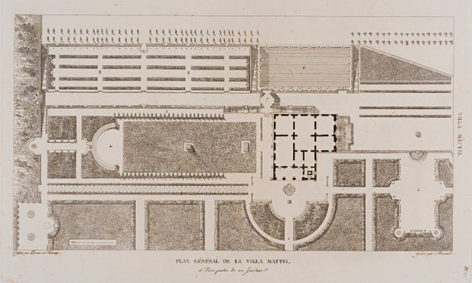 Plan Général de la Villa Mattei et d’une partie ses Jardins, from Choix des plus célèbres maisons de plaisance de Rome…