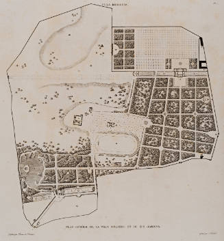 Plan Général de la Villa Borghese et de ses Jardins, from Choix des plus célèbres maisons de plaisance de Rome…