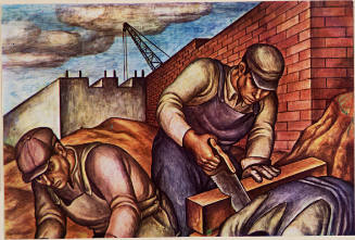 Detail of Marion Greenwood's Red Hook Community Center fresco