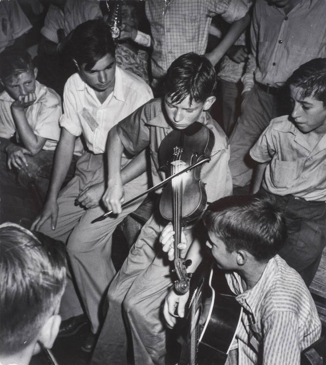 Lake Music Festival - Boy playing violin, North Carolina