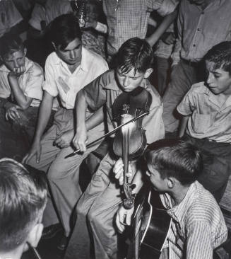 Lake Music Festival - Boy playing violin, North Carolina