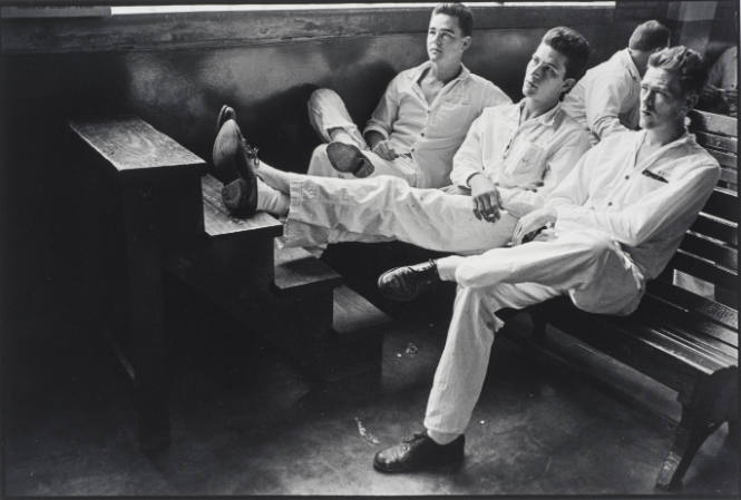 Three convicts, from Conversations with the Dead: Photographs of Prison Life with the Letters and Drawings of of Billy McCune #122054, 1971
