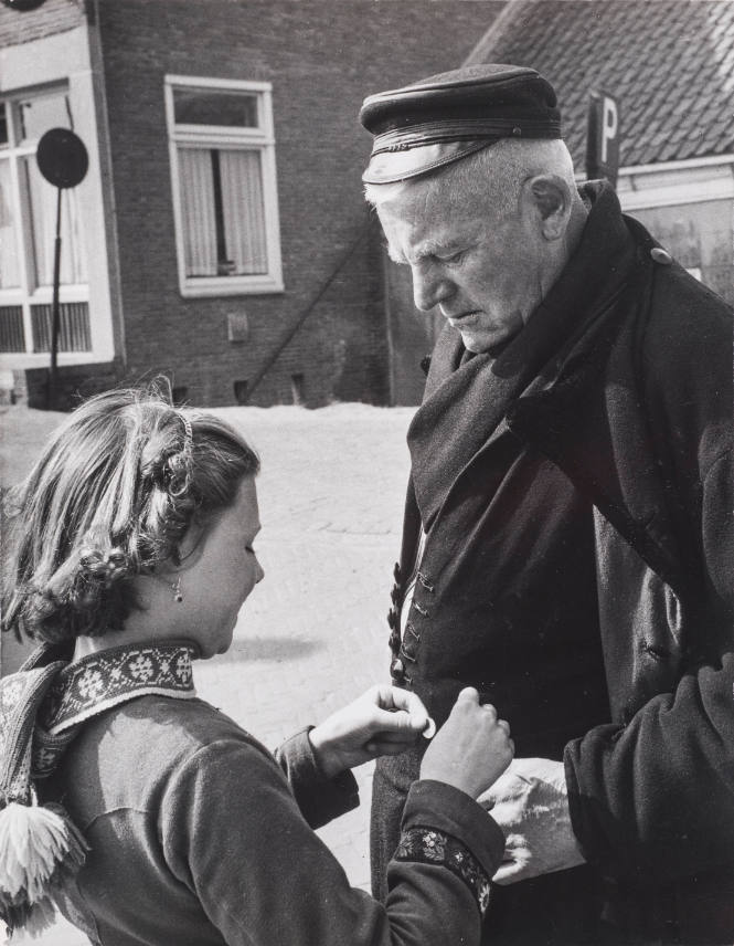 Money for his Granddaughter, Volendam, Holland