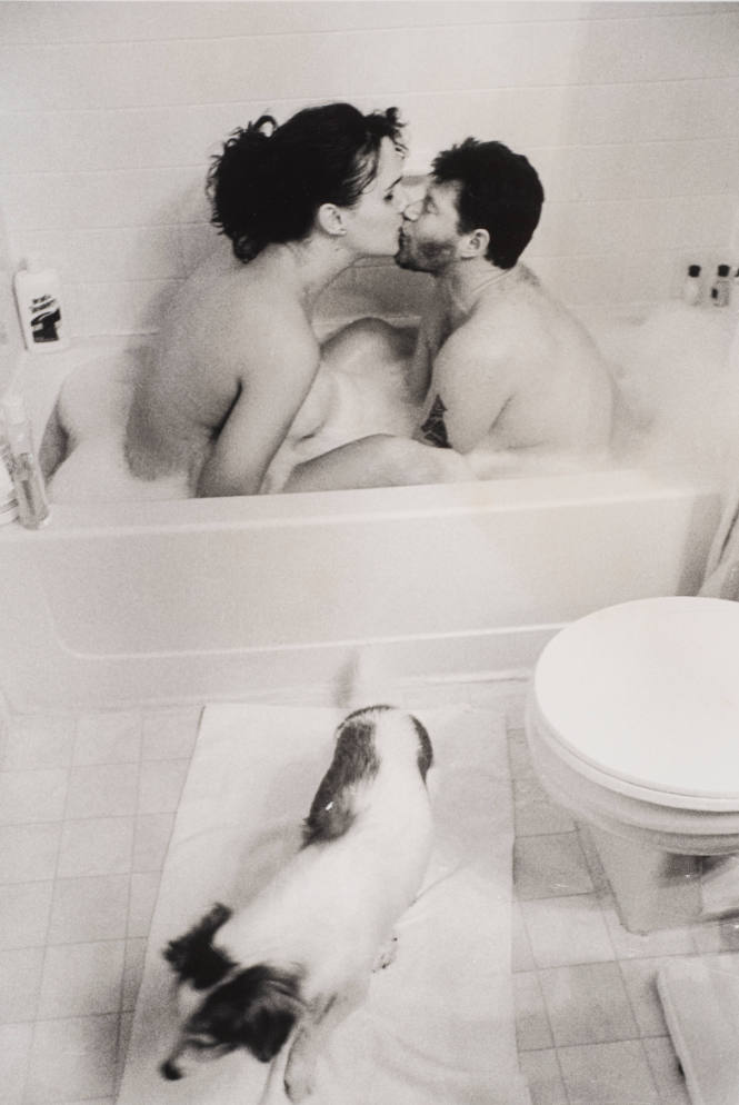 Cori and Max in the Tub