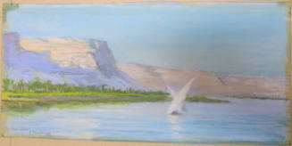Nile Sketch: Cliffs near Luxor