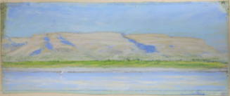 Nile Sketch: Cliffs and Fertile Banks