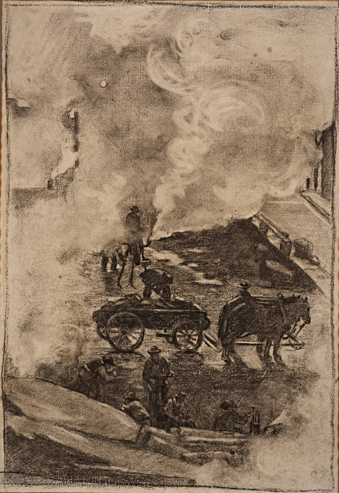 Untitled [Carriage and horses]