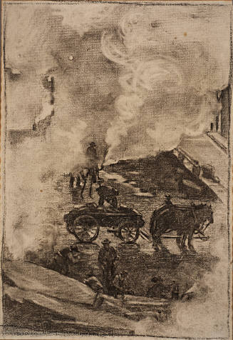 Untitled [Carriage and horses]