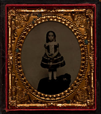 Tiny Girl Standing on Table
