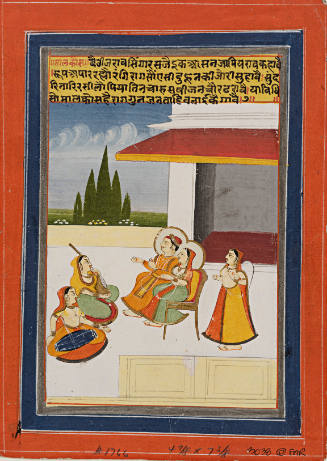 Malkaus Raga, Lord and Lady Listening to Music