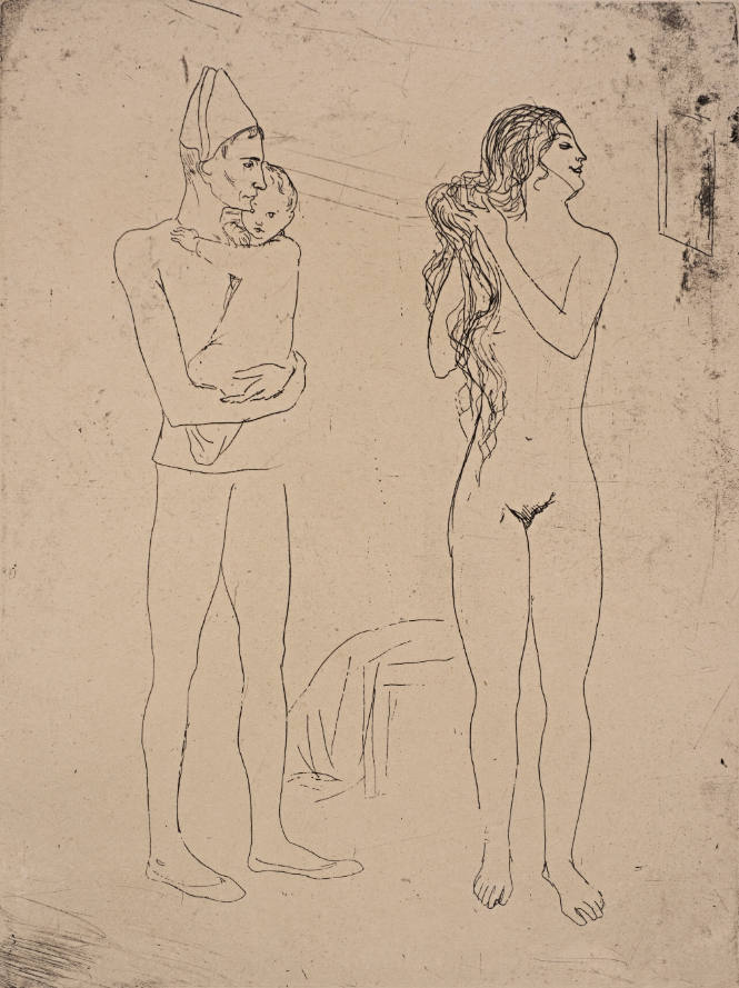 The Mother's Toilette (La toilette de la mère), from the Saltimbanques series