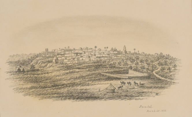 Ramleh, from the Sketches in Camp and on Horseback through Palestine tourbook