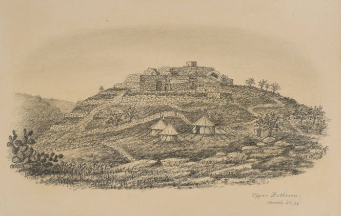 Upper Bethoron, from the Sketches in Camp and on Horseback through Palestine tourbook