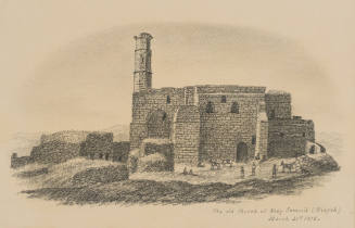 The Old Church at Neby Samwil (Mizpeh), from the Sketches in Camp and on Horseback through Palestine tourbook