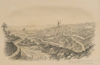Looking across the Valley of Hinnom, from the Walls of Jerusalem, from the Sketches in Camp and on Horseback through Palestine tourbook