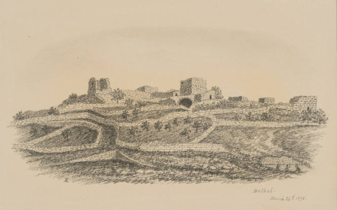 Bethel, from the Sketches in Camp and on Horseback through Palestine tourbook