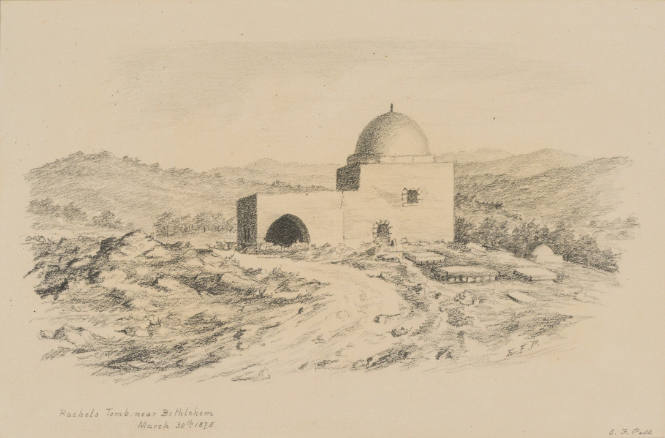 Rachel's Tomb, near Bethlehem, from the Sketches in Camp and on Horseback through Palestine tourbook