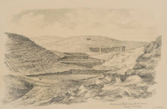 Solomons Pools near Bethlehem, from the Sketches in Camp and on Horseback through Palestine tourbook