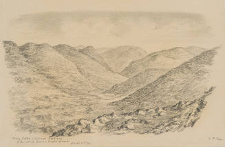 Wady Urtas (Solomons Gardens) and the Mountains of David's Shepherdhood, from the Sketches in Camp and on Horseback through Palestine tourbook