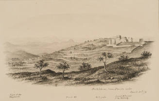 Bethlehem from David's Wells, , from the Sketches in Camp and on Horseback through Palestine tourbook