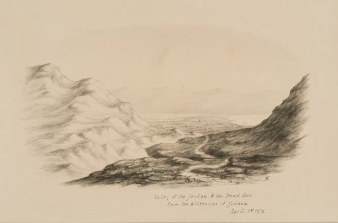 Valley of the Jordan and the the Dead Sea from the Wilderness of Judaea, from the Sketches in Camp and on Horseback through Palestine tourbook
