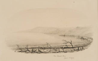 The Dead Sea, from the Sketches in Camp and on Horseback through Palestine tourbook
