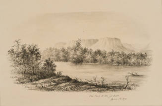 The Ford of the Jordan, from the Sketches in Camp and on Horseback through Palestine tourbook