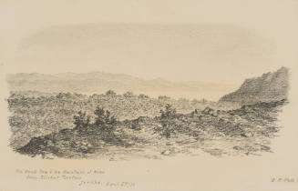 The Dead Sea and the Mountains of Moab, from Elisha's Fountain, Jericho, from the Sketches in Camp and on Horseback through Palestine tourbook