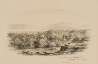 The Dead Sea from Elijah's Fountain, Jericho, from the Sketches in Camp and on Horseback through Palestine tourbook