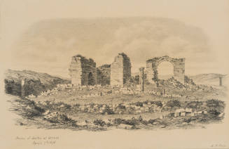 Ruins at Bath of Gerash, from the Sketches in Camp and on Horseback through Palestine tourbook