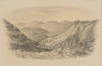 First View of Samaria, approaching from Shechem, from the Sketches in Camp and on Horseback through Palestine tourbook