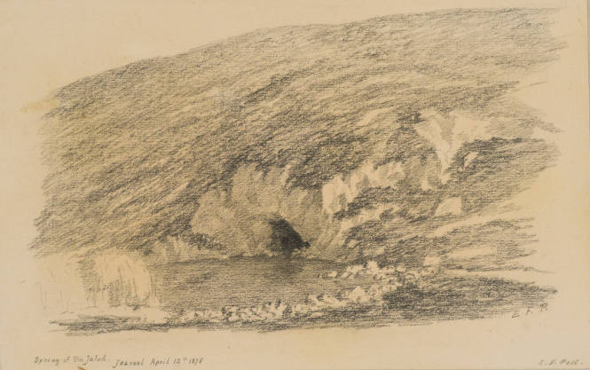Spring of Um Jalud, Jazreel,  from the Sketches in Camp and on Horseback through Palestine tourbook