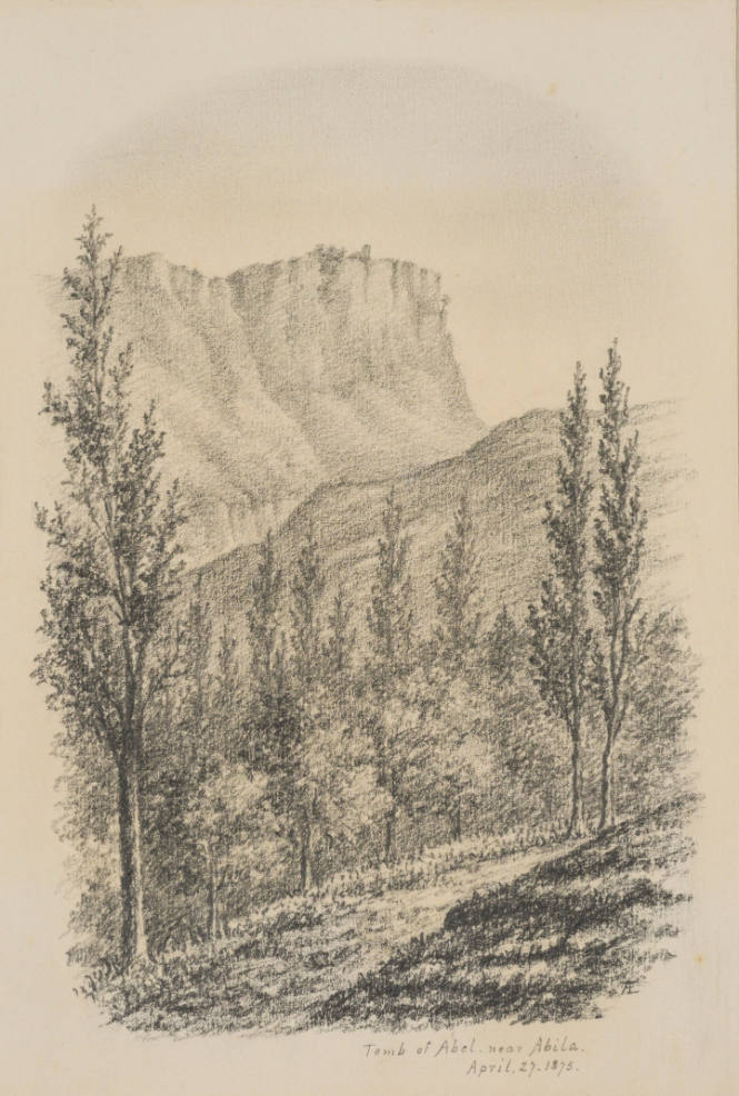 Tomb of Abel near Abila, from the Sketches in Camp and on Horseback through Palestine tourbook