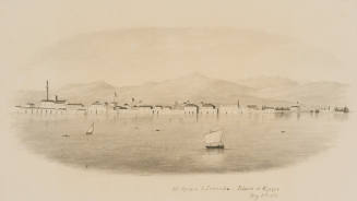 Mount Olympus and Larnaka, Island of Cyprus, from the Sketches in Camp and on Horseback through Palestine tourbook