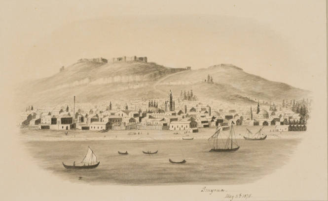 Smyrna, from the Sketches in Camp and on Horseback through Palestine tourbook