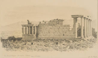 The Erechtheum, Acropolis, Athens, from the Sketches in Camp and on Horseback through Palestine tourbook