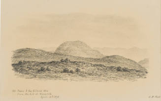 Mount Tabor and the Gilead Mountains from the Hill at Nazareth, from the Sketches in Camp and on Horseback through Palestine tourbook