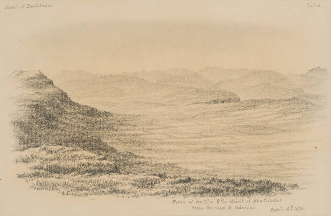 Plain of Hattin and the Mount of Beatitudes from the Road to Tiberias, from the Sketches in Camp and on Horseback through Palestine tourbook