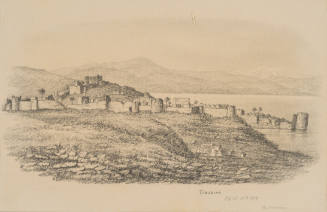 Tiberias, from the Sketches in Camp and on Horseback through Palestine tourbook