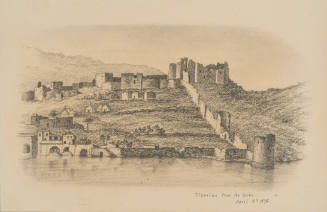 Tiberias ffrom the Lake, from the Sketches in Camp and on Horseback through Palestine tourbook