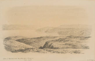 Lake of Galilee from the Hills above Chorazin, from the Sketches in Camp and on Horseback through Palestine tourbook