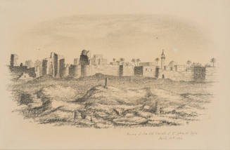 Ruins of the Old Church of St. John at Tyre, from the Sketches in Camp and on Horseback through Palestine tourbook