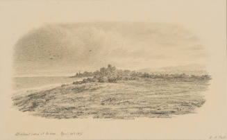 Distant View of Sidon, from the Sketches in Camp and on Horseback through Palestine tourbook