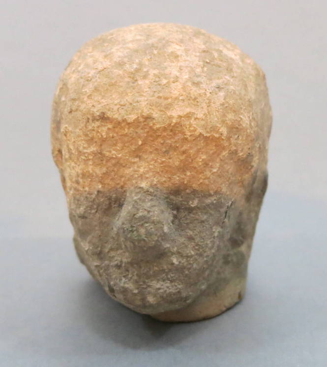 Archaic bust of draped woman