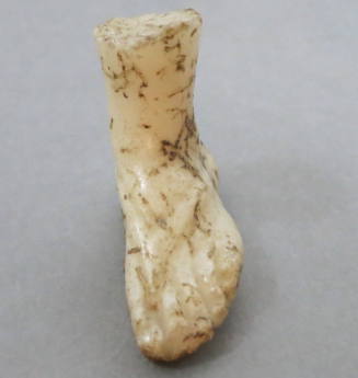 Fragment from statuette: Foot wearing sandal