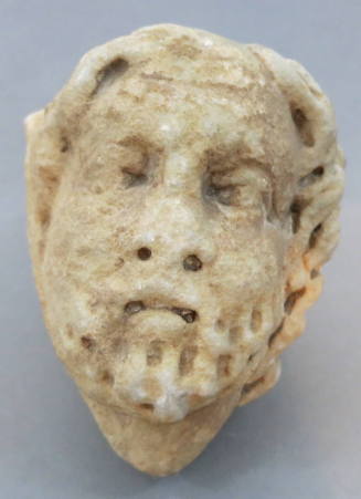 Head of a bearded man from a sarcophagus relief