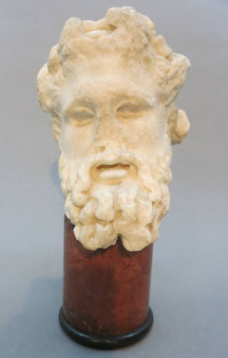 Bearded head of a god