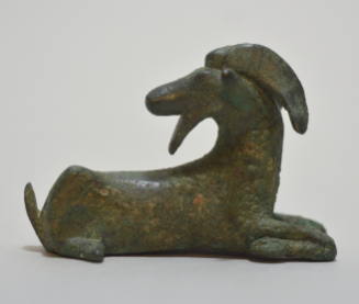 Reclining goat