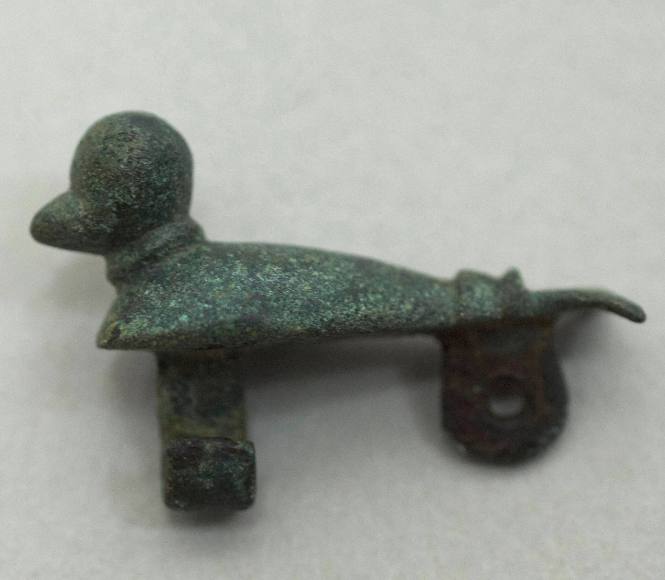 Miniature of figurine of a bird, from a fibula